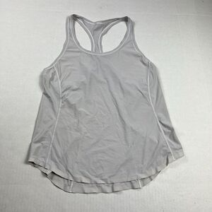 Lululemon Womens Racerback Performance Tank Top Gray Sleeveless Lightweight 4/6